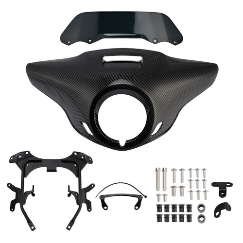 2021-2024 HONDA CM300 CM500 Windshield Headlight Fairing Carbon+Black Generic