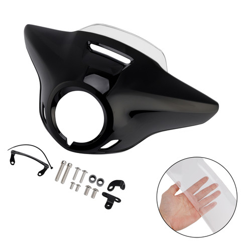 2021-2024 HONDA CM300 CM500 Windshield Headlight Fairing Gloss Black+Clear Generic