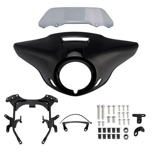 2021-2024 HONDA CM300 CM500 Windshield Headlight Fairing Gloss Black+Gray Generic