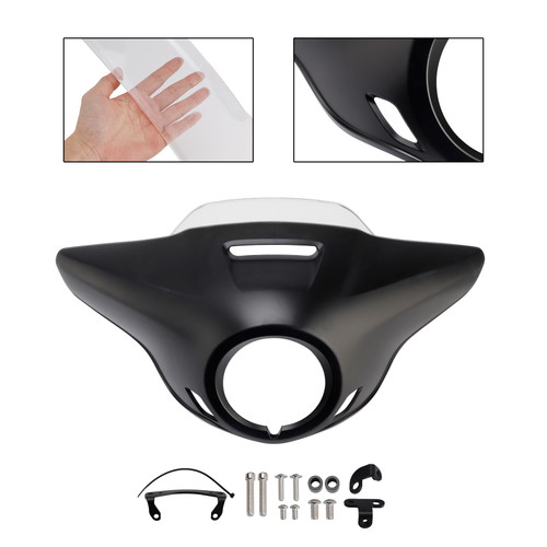 2021-2024 HONDA CM300 CM500 Windshield Headlight Fairing Matte Black+Clear Generic