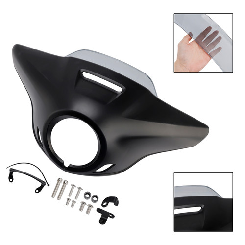 2021-2024 HONDA CM300 CM500 Windshield Headlight Fairing Matte Black+Gray Generic