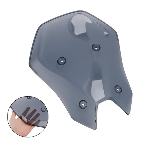 2025- Kawasaki Z900 ABS Plastic Windshield Windscreen Gray Generic