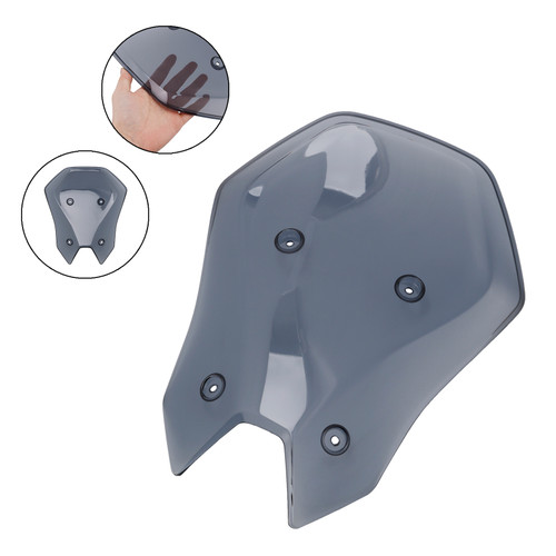2025- Kawasaki Z900 ABS Plastic Windshield Windscreen Gray Generic