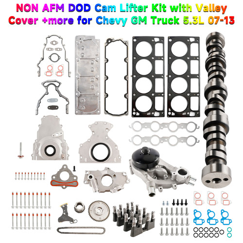 2007-2013 Chevy GM Truck 5.3L NON AFM DOD Cam Lifter Kit with Valley Cover +more Generic
