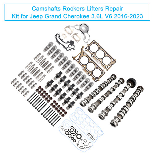 Camshafts Rockers Lifters Repair Kit for Jeep Grand Cherokee 3.6L V6 2016-2023