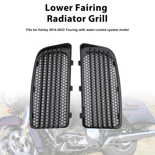 2014-2023 Harley Touring Lower Fairing Radiator Grille Black Generic