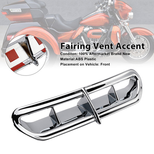 2014-2022 Harley Touring&Trike Fairing Vent Accent Chrome Generic