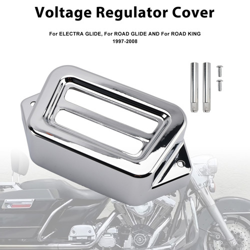 2006-2008 Harley Street Glide Voltage Regulator Cover Chrome Generic
