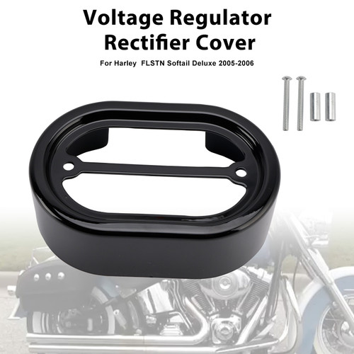 2001-2017 Harley Softail Breakout Voltage Regulator Rectifier Cover Black Generic