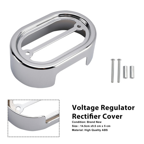 2001-2017 Harley Softail Breakout Voltage Regulator Rectifier Cover Chrome Generic