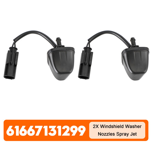 1997-2003 BMW 5 Series E39 2X Windshield Wiper Nozzle Spray Jet Heated 61668361042 Generic