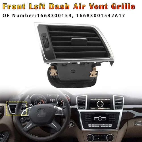 2013-2015 Mercedes Benz ML Class (W166) Front Left Dash Air Vent Grille 1668300154 Generic