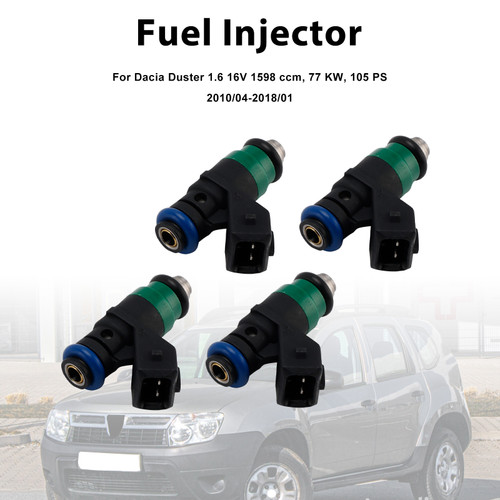 1998-2008 Renault Clio II 4Pcs Fuel Injector 8200132254 Generic