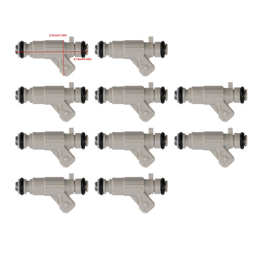 2001-2003 Audi S6 S8 4.2L V8 8Pcs Fuel Injector 0280155988 077133551Q Generic