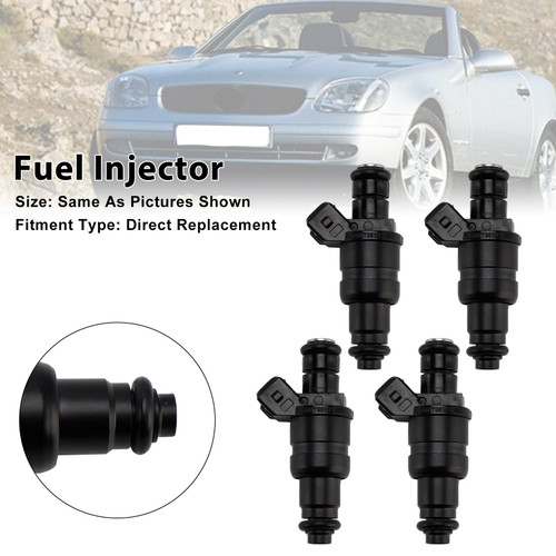 1996-2000 Mercedes-Benz SLK (R170) 230 Kompressor 4Pcs Fuel Injector 0000788123 Generic
