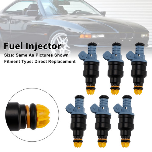 1987-1997 BMW 3 Series E30 E36 2.5L 1.8L 6Pcs Fuel Injector 0280150715 Generic