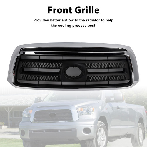 2006-2009 Toyota Tundra Front Grille Black/Chrome Generic