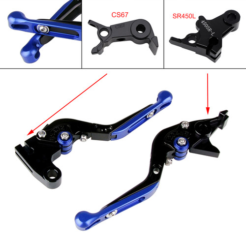 2024-2026 VOGE DS900X 900DSX Adjustable Folding Extendable Racing Brake & Clutch Levers Blue Generic