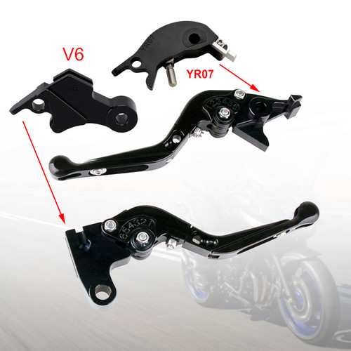 2024-2025 YAMAHA MT-09 MT-09SP Adjustable Folding Extendable Racing Brake & Clutch Levers Black Generic