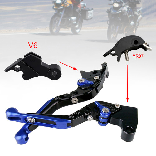 2025 YAMAHA XSR900 Adjustable Folding Extendable Racing Brake & Clutch Levers Blue Generic