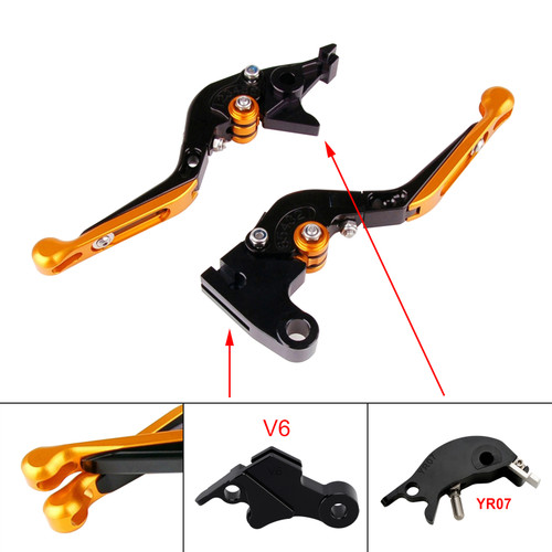 2024-2025 YAMAHA XSR900GP Adjustable Folding Extendable Racing Brake & Clutch Levers Gold Generic