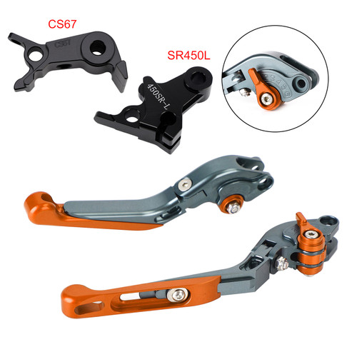 2024-2026 VOGE DS900X 900DSX Adjustable Folding Extendable Brake & Clutch Levers Orange Generic
