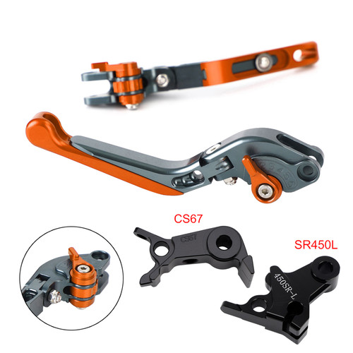 2024-2026 VOGE DS900X 900DSX Adjustable Folding Extendable Brake & Clutch Levers Orange Generic