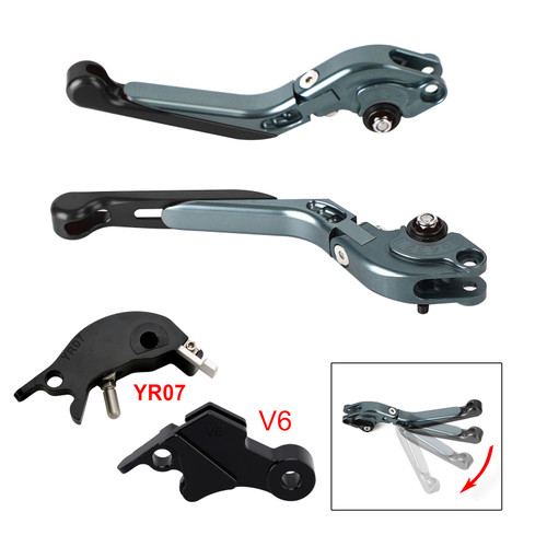 2024-2025 YAMAHA MT-09 MT-09SP Adjustable Folding Extendable Levers Black Generic