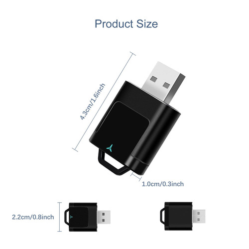 2 in 1 Wireless Apple Carplay Android Auto Adapter USB Car Dongle Connect Box B