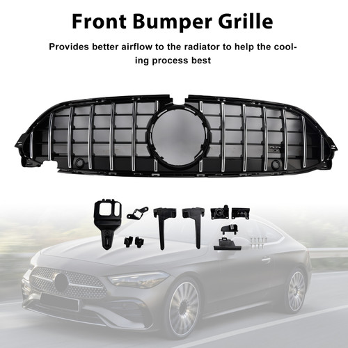 2024-2026 Mercedes-Benz CLE-Class W236 A236 C236 CLE300 CLE450 Front Bumper Grille with camera hole Generic
