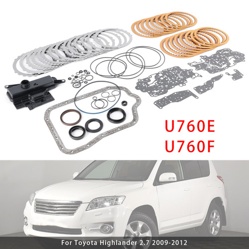 2009-2012 Toyota Camry 2.4 Transmission Master Rebuild Kit W/ Filter U760E U760F Generic