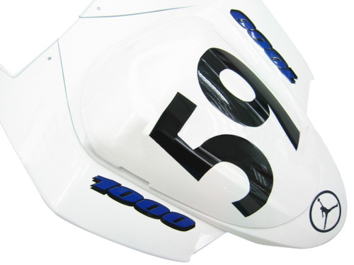 Fairings Suzuki GSXR 1000 White & Blue Jordan Racing  (2005-2006)