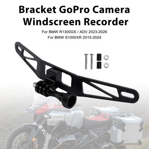 2018-2024 BMW F850GS/F750GS / ADV Bracket GoPro Camera Windscreen Recorder Black Generic