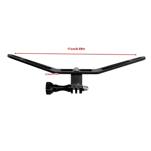 2010-2025 BMW K1600 GT/GTL Bracket GoPro Camera Windscreen Recorder Black Generic