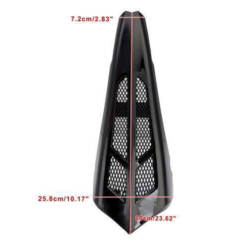 2014-2022 Harley Touring Road Glide Street Glide Front Chin Spoiler Lower Radiator Cover Black Generic