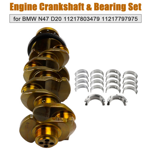 2008-2013 Alpina D3 Engine Crankshaft & Bearing Set 11217803479 11217797975 Generic