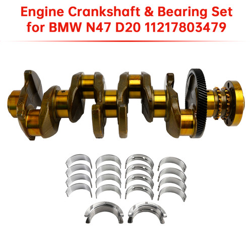 2008-2013 Alpina D3 Engine Crankshaft & Bearing Set 11217803479 11217797975 Generic