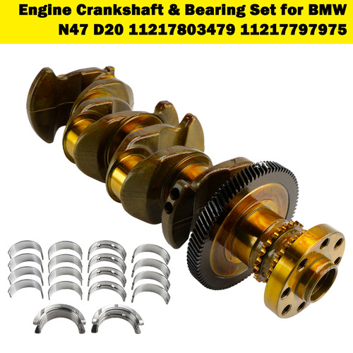 2008-2013 Alpina D3 Engine Crankshaft & Bearing Set 11217803479 11217797975 Generic