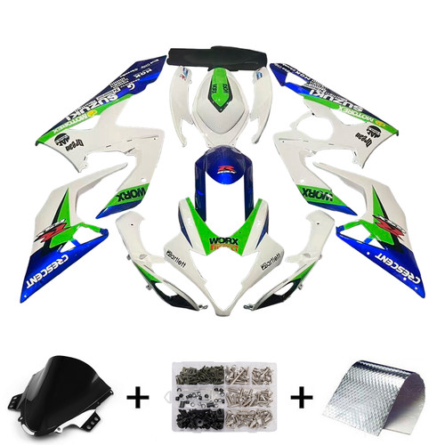 2005-2006 Suzuki GSXR 1000 Amotopart Fairings Multi-Color Crescent Racing Customs Fairing