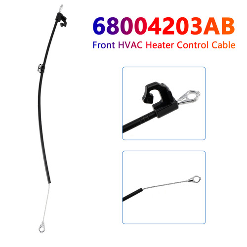 2007-2010 Jeep Wrangler Front HVAC Heater Control Cable 68004203AB Generic