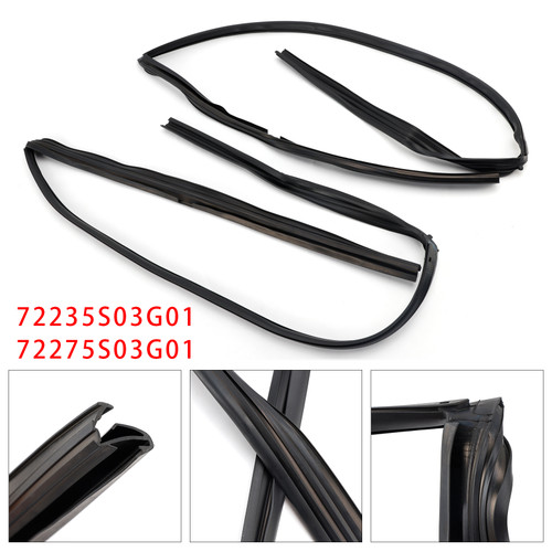 1996-2000 2PCS Front Door Glass Run Channel Right & Left 72235-S03-G01 Generic