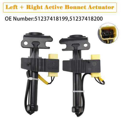2017-2020 BMW X5 G05 X6 G06 X7 Left + Right Active Bonnet Actuator 51237418199 51237418200 Generic