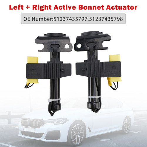 2015-2020 BMW 5 Series G30 Left+Right Active Bonnet Actuator 51237435797 51237435798 Generic