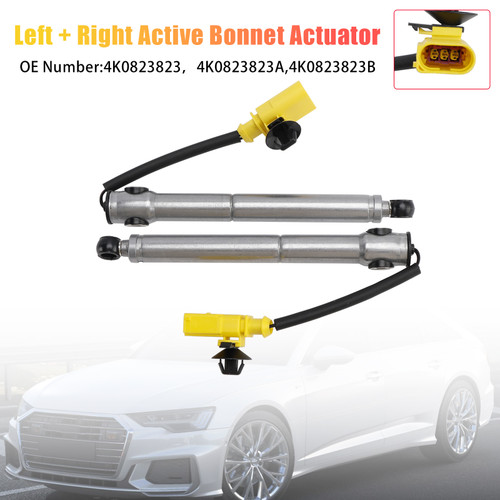 2018-2021 Audi A6 C8 Left+Right Side Active Bonnet Actuator 4K0823823 Generic