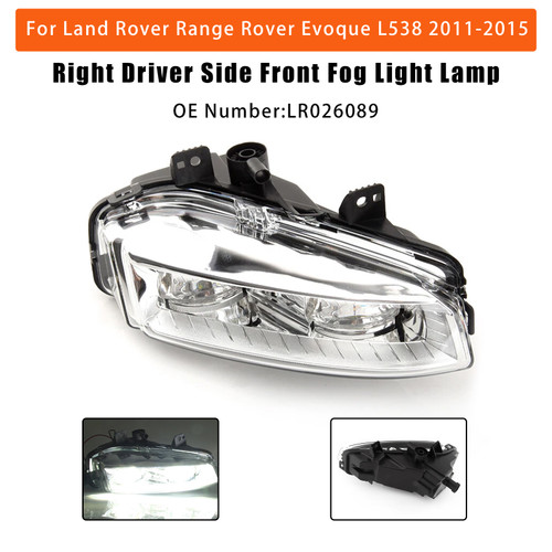 2011-2015 Land Rover Range Rover Evoque L538 Right Driver Side Front Fog Light Lamp LR026089 Generic