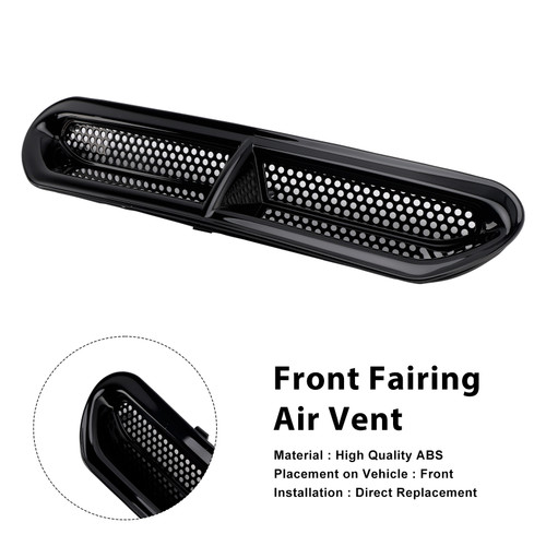 2014-2024 Harley-Davidson CVO Electra Fairing Air Vent Black Generic