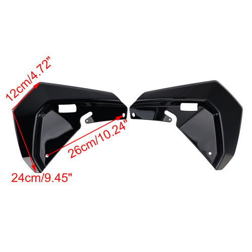 2024-2025 BMW R1300GS Windshield Plate Side Panels Black Generic