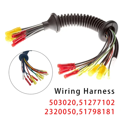 2007-2015 Fiat 500(312) Hatchback Rear Door Cable Wiring Harness Tailgate Loom 51277102 Generic