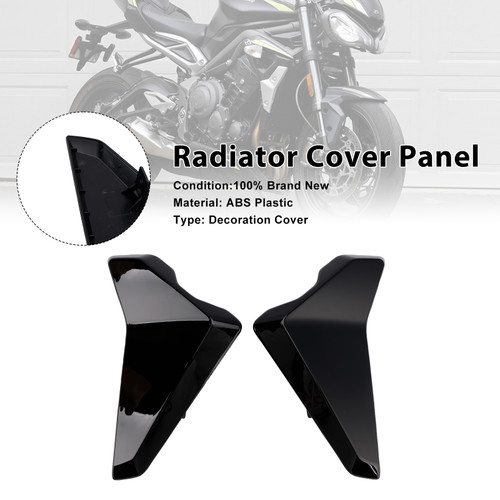 2023-2025 Triumph Street Triple 765 R/RS Radiator Cover Panel Black Generic