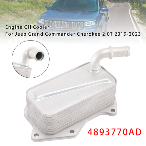 2019-2023 Jeep Grand Commander Cherokee 2.0T Engine Oil Cooler 4893770AD Generic